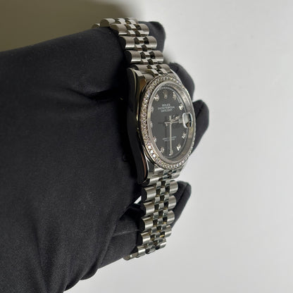 Rolex Datejust 36mm Black Dial Watch Ref# 126284RBR - Happy Jewelers Fine Jewelry Lifetime Warranty