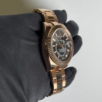 Rolex Sky-Dweller 42mm Rhodium Dial Watch Ref# 326935 - Happy Jewelers Fine Jewelry Lifetime Warranty