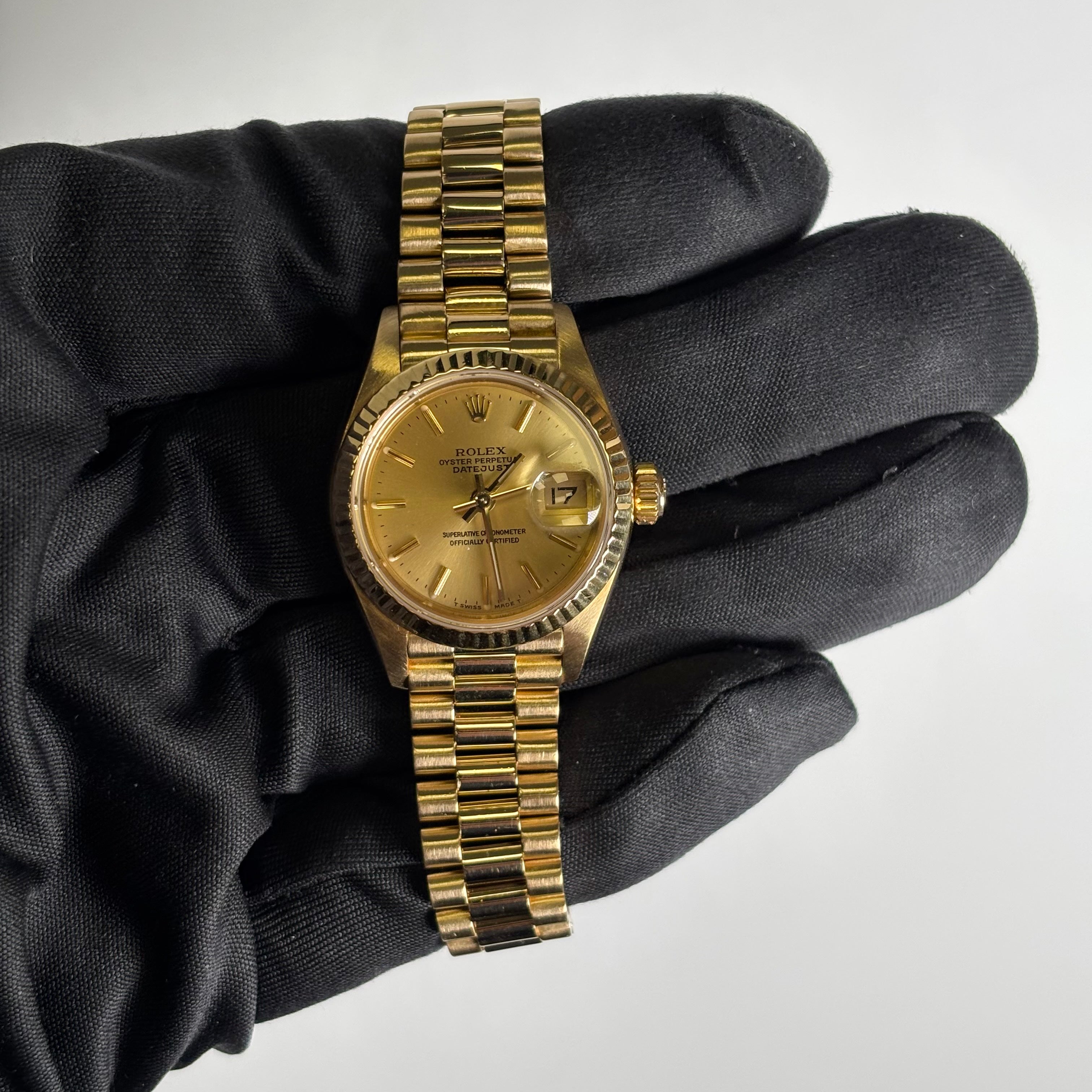 Rolex Datejust 26mm Champagne Dial Watch Ref# 69178 - Happy Jewelers Fine Jewelry Lifetime Warranty