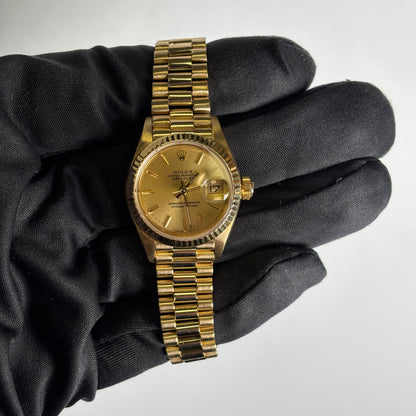 Rolex Datejust 26mm Champagne Dial Watch Ref# 69178 - Happy Jewelers Fine Jewelry Lifetime Warranty