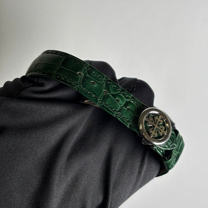 Patek Philippe World Time 39.5mm Green Dial Watch Ref# 5930P-001 - Happy Jewelers Fine Jewelry Lifetime Warranty
