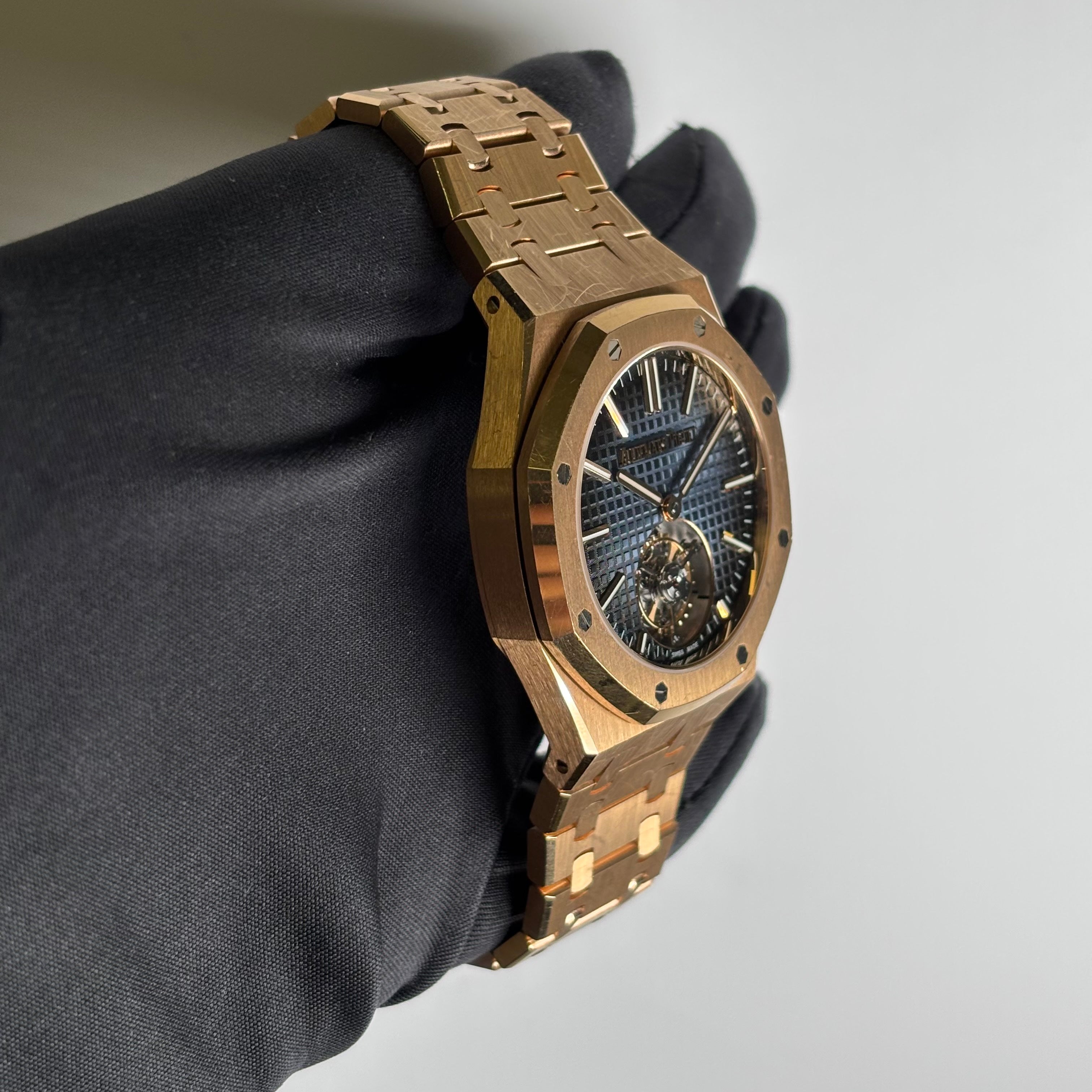 Audemars Piguet Royal Oak 41mm Blue Dial Watch Ref# 26730OR.OO.1320OR.02 - Happy Jewelers Fine Jewelry Lifetime Warranty