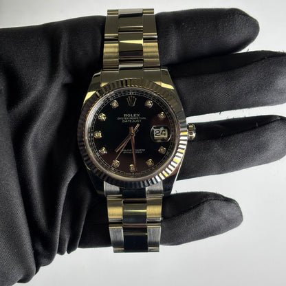Rolex Datejust 41mm Black Dial Watch Ref# 126334 - Happy Jewelers Fine Jewelry Lifetime Warranty