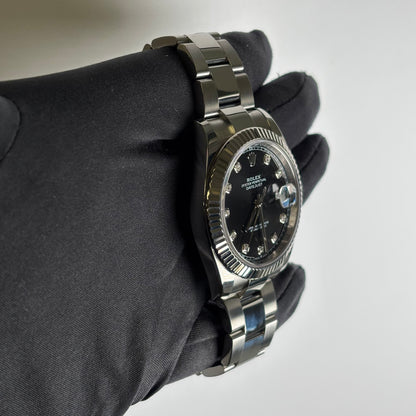 Rolex Datejust 41mm Black Dial Watch Ref# 126334 - Happy Jewelers Fine Jewelry Lifetime Warranty