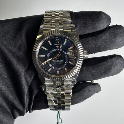 Rolex Sky-Dweller 42mm Blue Dial Watch Ref# 336934 - Happy Jewelers Fine Jewelry Lifetime Warranty