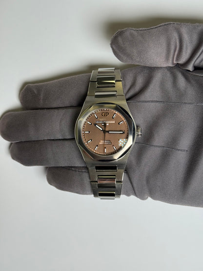 Girard Perregaux Laureato 38mm Copper Dial Watch Ref# 81005-11-3154-1CM - Happy Jewelers Fine Jewelry Lifetime Warranty