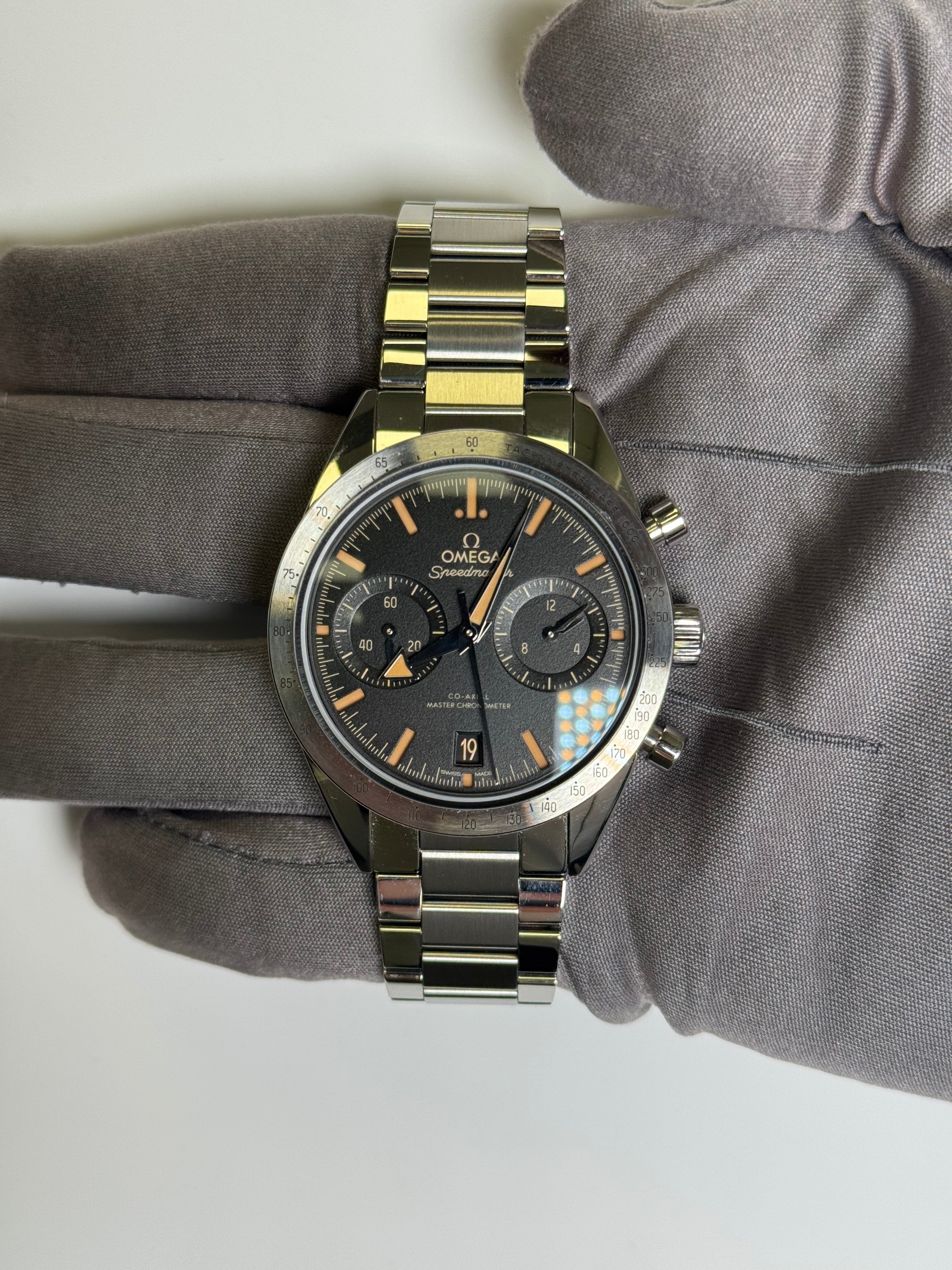 Omega Speedmaster 40.5 mm Black Dial Watch Ref# 332.10.41.51.01.001 - Happy Jewelers Fine Jewelry Lifetime Warranty