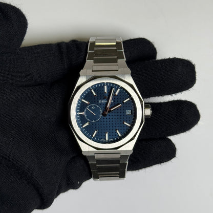 Zenith Defy 41mm Blue Dial Watch Ref# 03.9300.3620/51.I001 - Happy Jewelers Fine Jewelry Lifetime Warranty