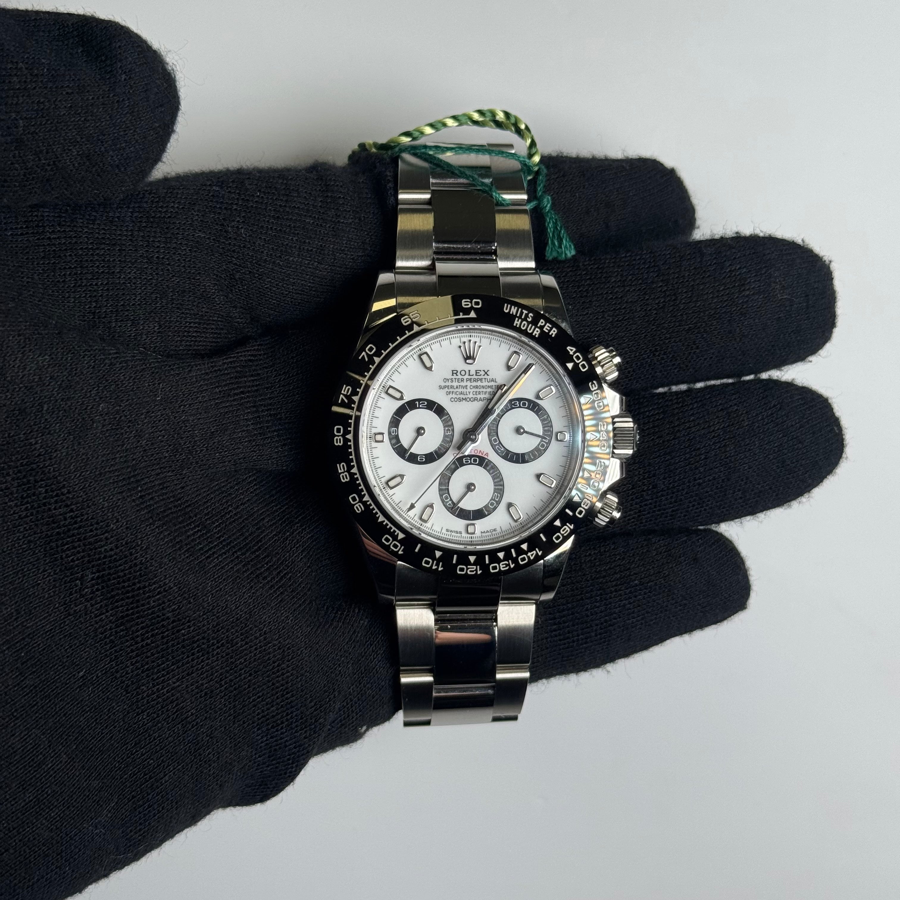 Rolex Daytona 40mm White Dial Watch Ref# 116500LN - Happy Jewelers Fine Jewelry Lifetime Warranty