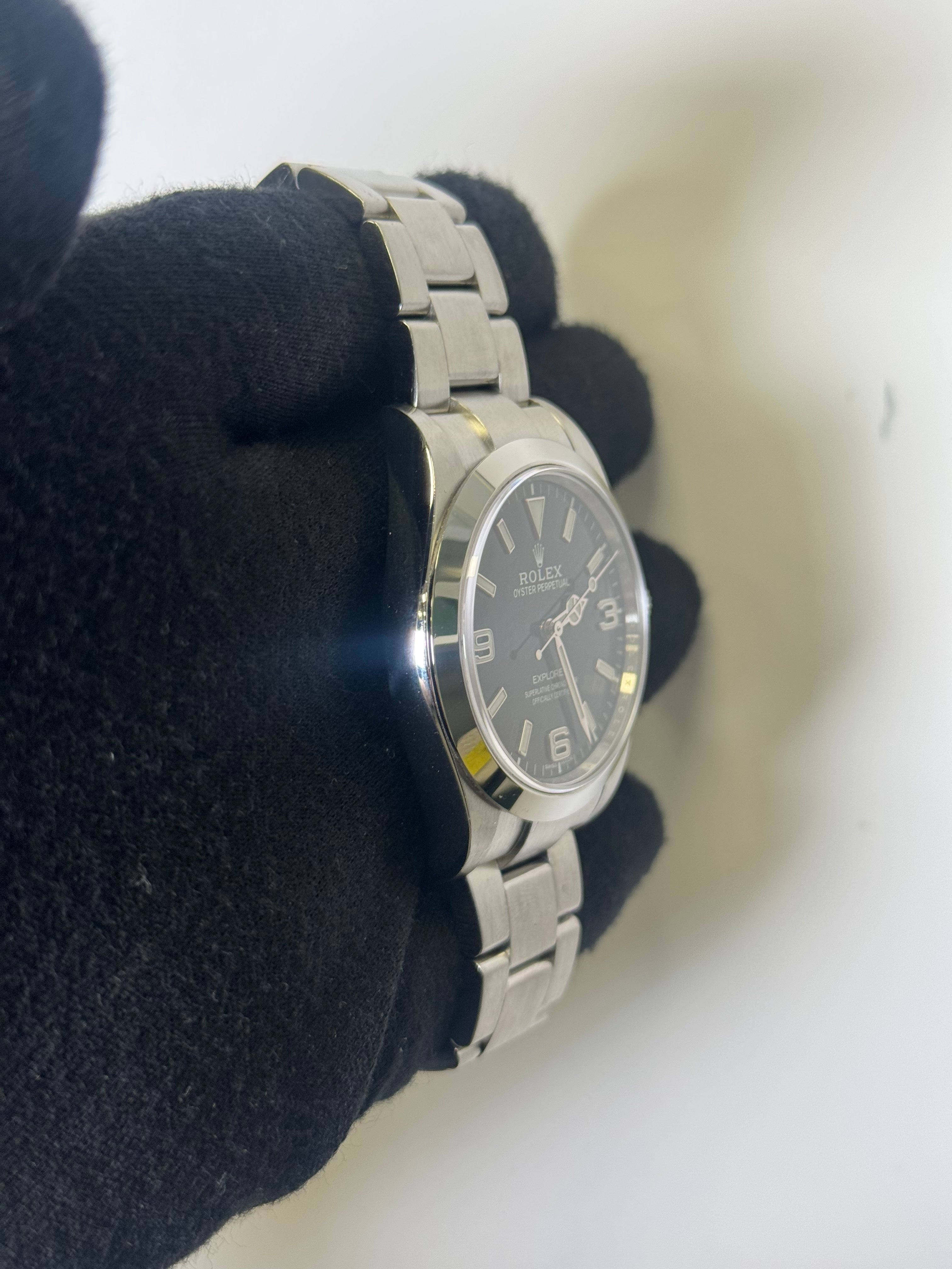 Rolex Explorer 39mm Black Dial Watch Ref# 214270 - Happy Jewelers Fine Jewelry Lifetime Warranty
