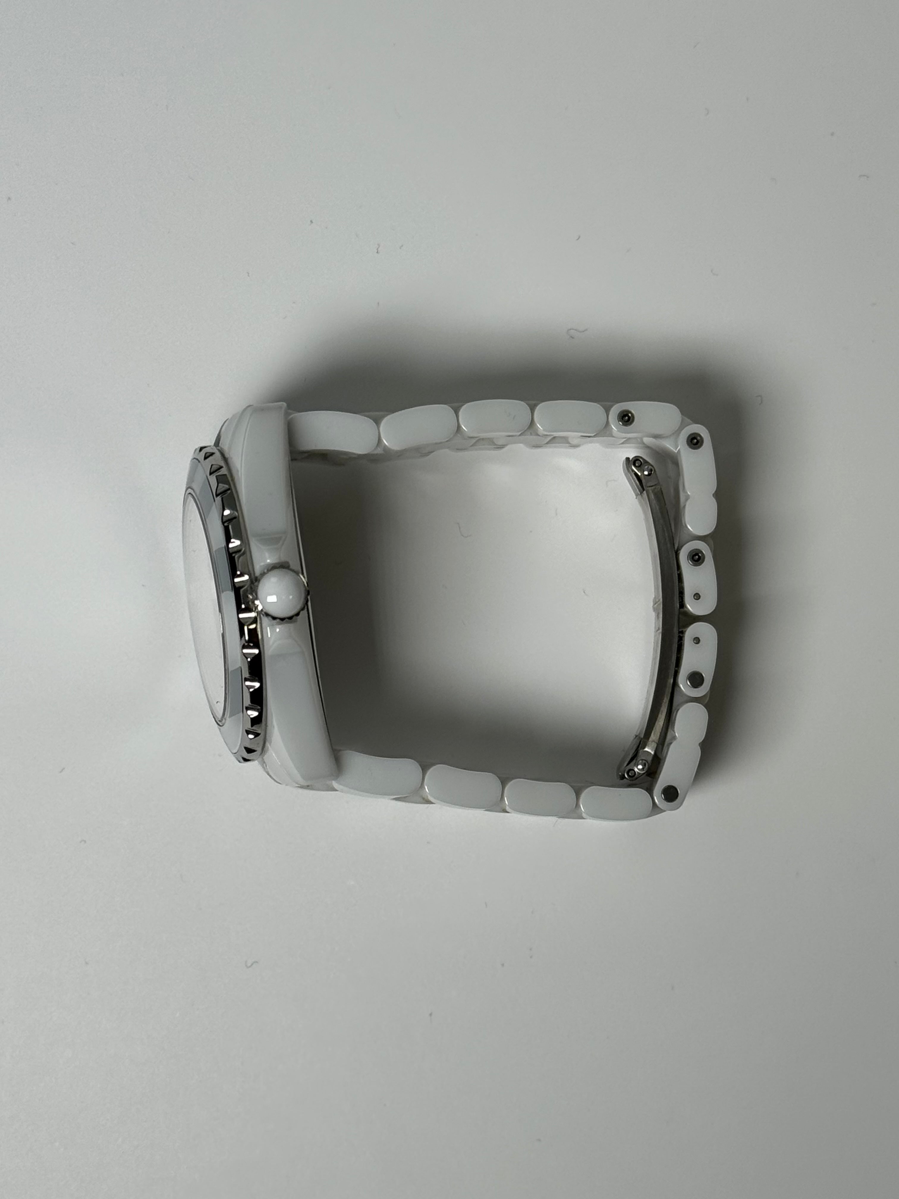Chanel J12 38mm White Dial Watch Ref# H5582 - Happy Jewelers Fine Jewelry Lifetime Warranty