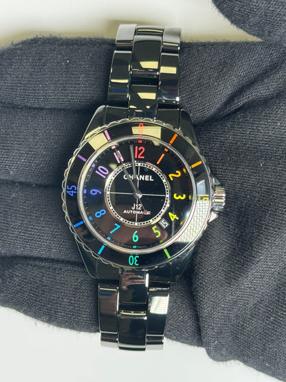 Chanel J12 38mm Black Dial Watch Ref# H7122 - Happy Jewelers Fine Jewelry Lifetime Warranty