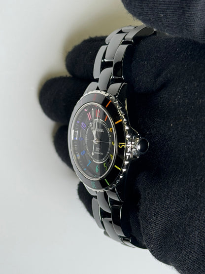 Chanel J12 38mm Black Dial Watch Ref# H7122 - Happy Jewelers Fine Jewelry Lifetime Warranty