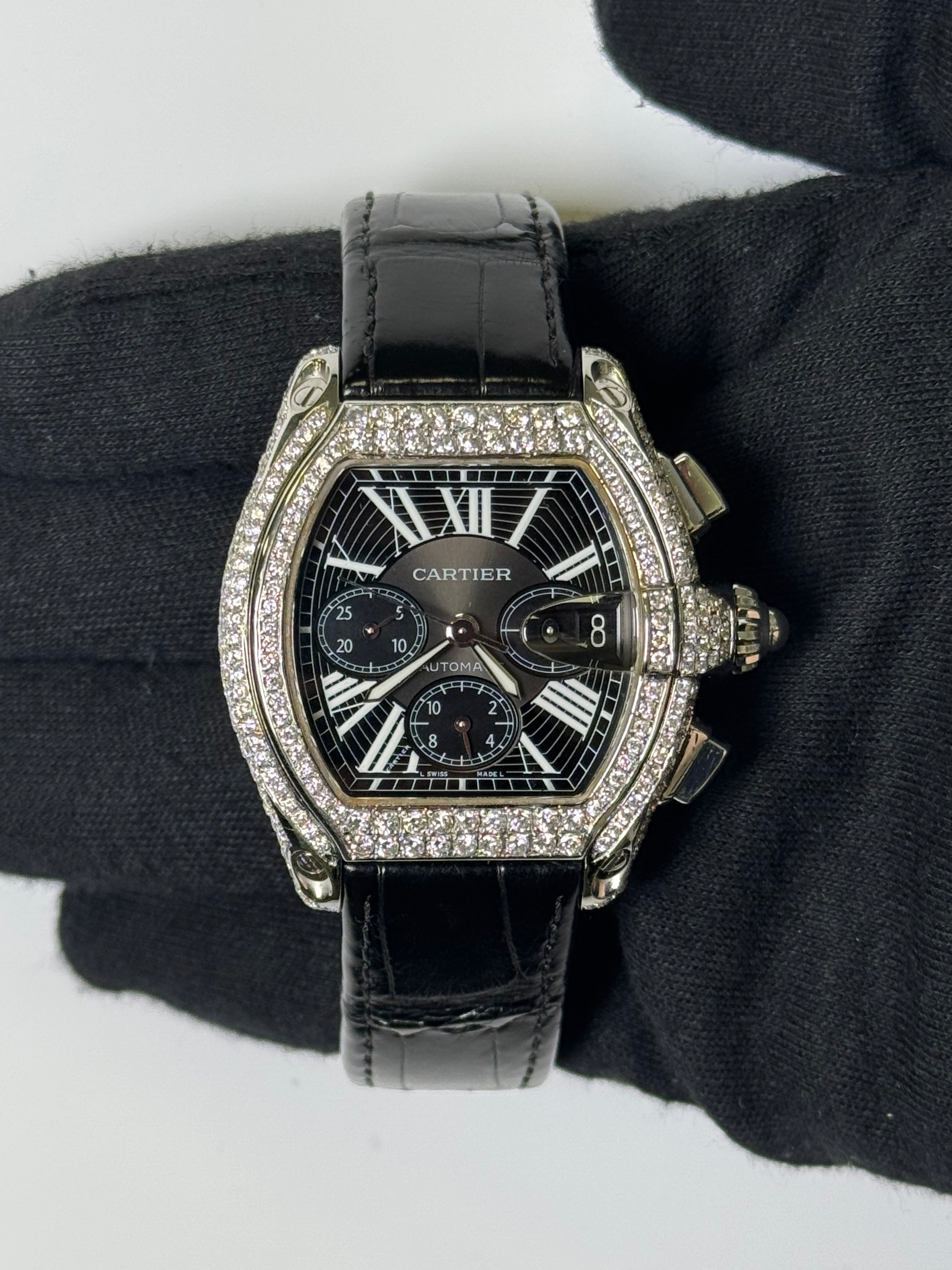 Cartier Roadster 43mm Black Dial Watch Ref# W62020X6 - Happy Jewelers Fine Jewelry Lifetime Warranty