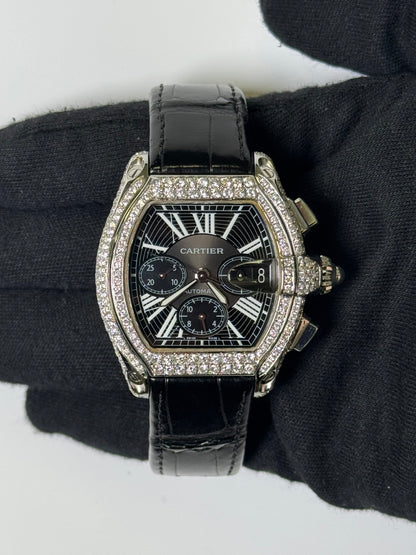 Cartier Roadster 43mm Black Dial Watch Ref# W62020X6 - Happy Jewelers Fine Jewelry Lifetime Warranty