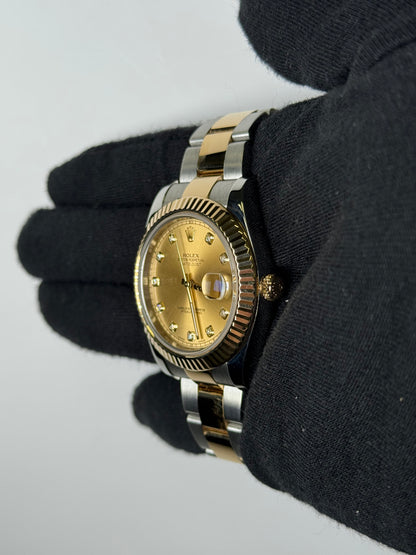 Rolex Datejust 41mm Champagne Dial Watch Ref# 116333 - Happy Jewelers Fine Jewelry Lifetime Warranty