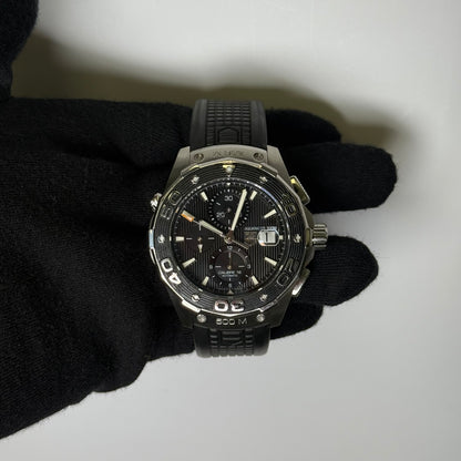 Tag Heuer Aquaracer 44mm Black Dial Watch Ref# CAJ2110 - Happy Jewelers Fine Jewelry Lifetime Warranty