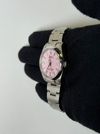 Rolex Oyster Perpetual 36mm Pink Dial Watch Ref# 126000 - Happy Jewelers Fine Jewelry Lifetime Warranty