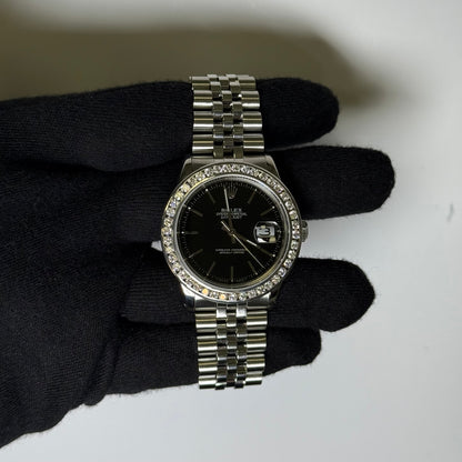 Rolex Datejust 36mm Black Dial Watch Ref# 16030 - Happy Jewelers Fine Jewelry Lifetime Warranty