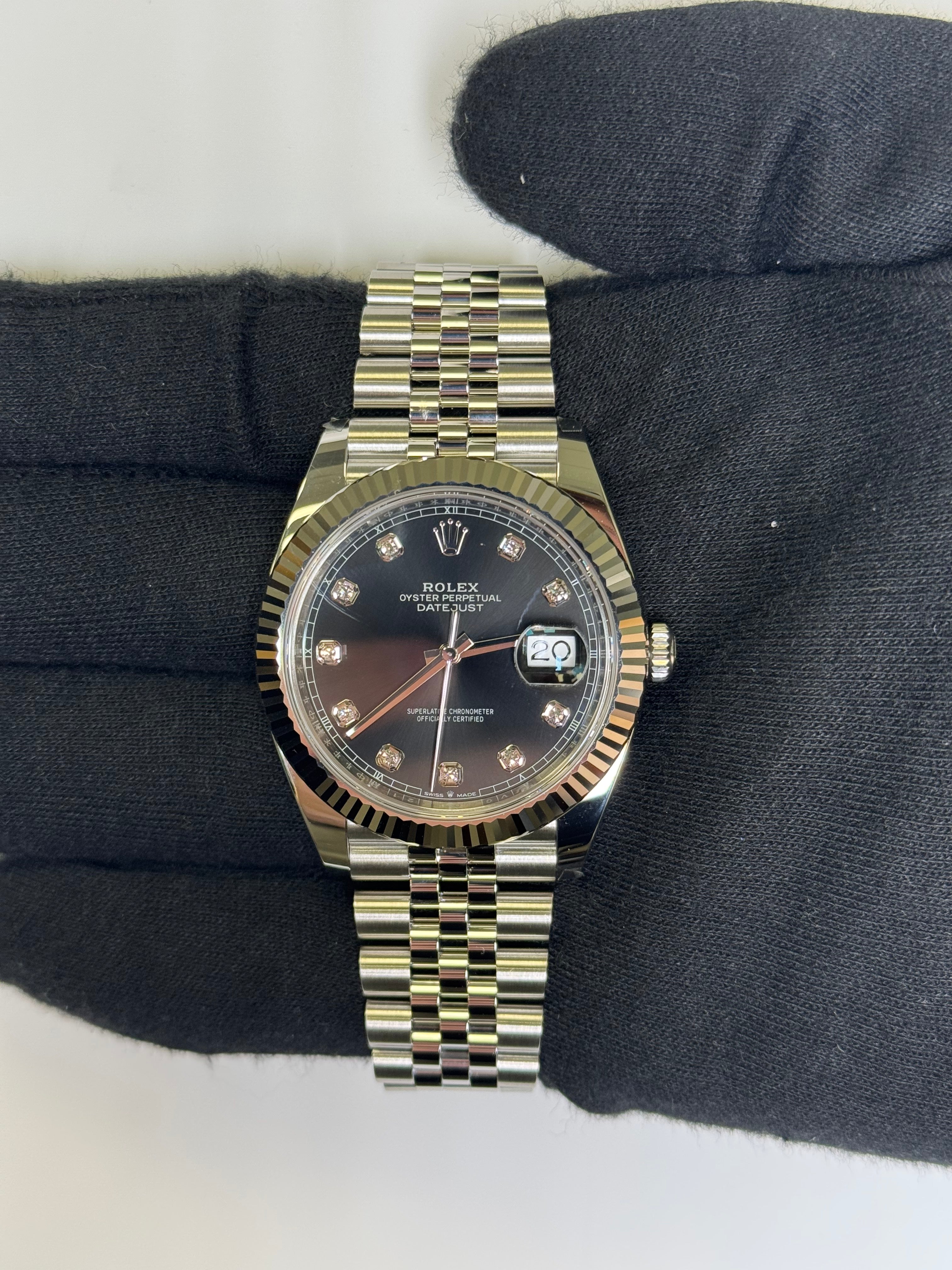 Rolex Datejust 41mm Black Dial Watch Ref# 126334 - Happy Jewelers Fine Jewelry Lifetime Warranty