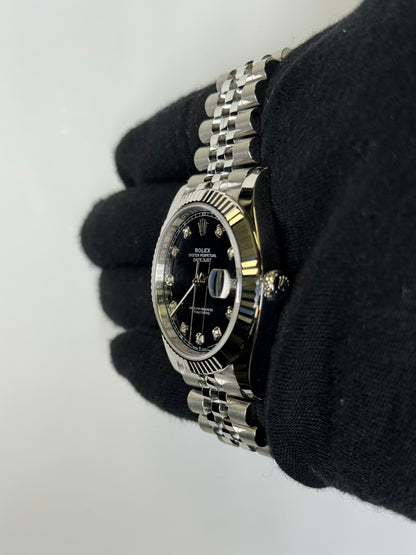 Rolex Datejust 41mm Black Dial Watch Ref# 126334 - Happy Jewelers Fine Jewelry Lifetime Warranty