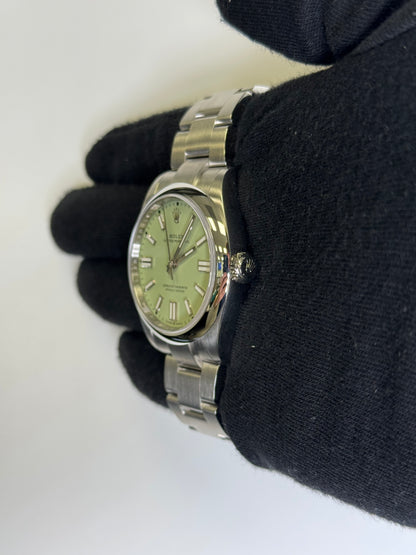 Rolex Oyster Perpetual 41mm Pistachio Dial Watch Ref# 134300 - Happy Jewelers Fine Jewelry Lifetime Warranty