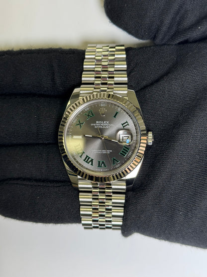 Rolex Datejust 41mm Grey Dial Ref# 126334 - Happy Jewelers Fine Jewelry Lifetime Warranty