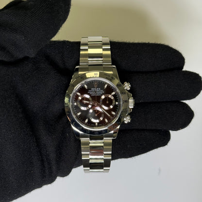 Rolex Daytona 40mm Black Dial Watch Ref# 116520 - Happy Jewelers Fine Jewelry Lifetime Warranty