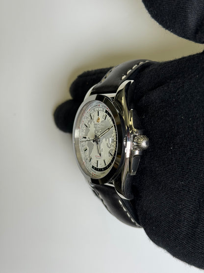 Breitling Galactic Unitime 44mm White Dial Watch Ref# WB3510 - Happy Jewelers Fine Jewelry Lifetime Warranty