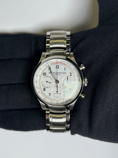 Baume & Mercier Capeland 42mm White Dial Watch Ref# M0A10064 - Happy Jewelers Fine Jewelry Lifetime Warranty