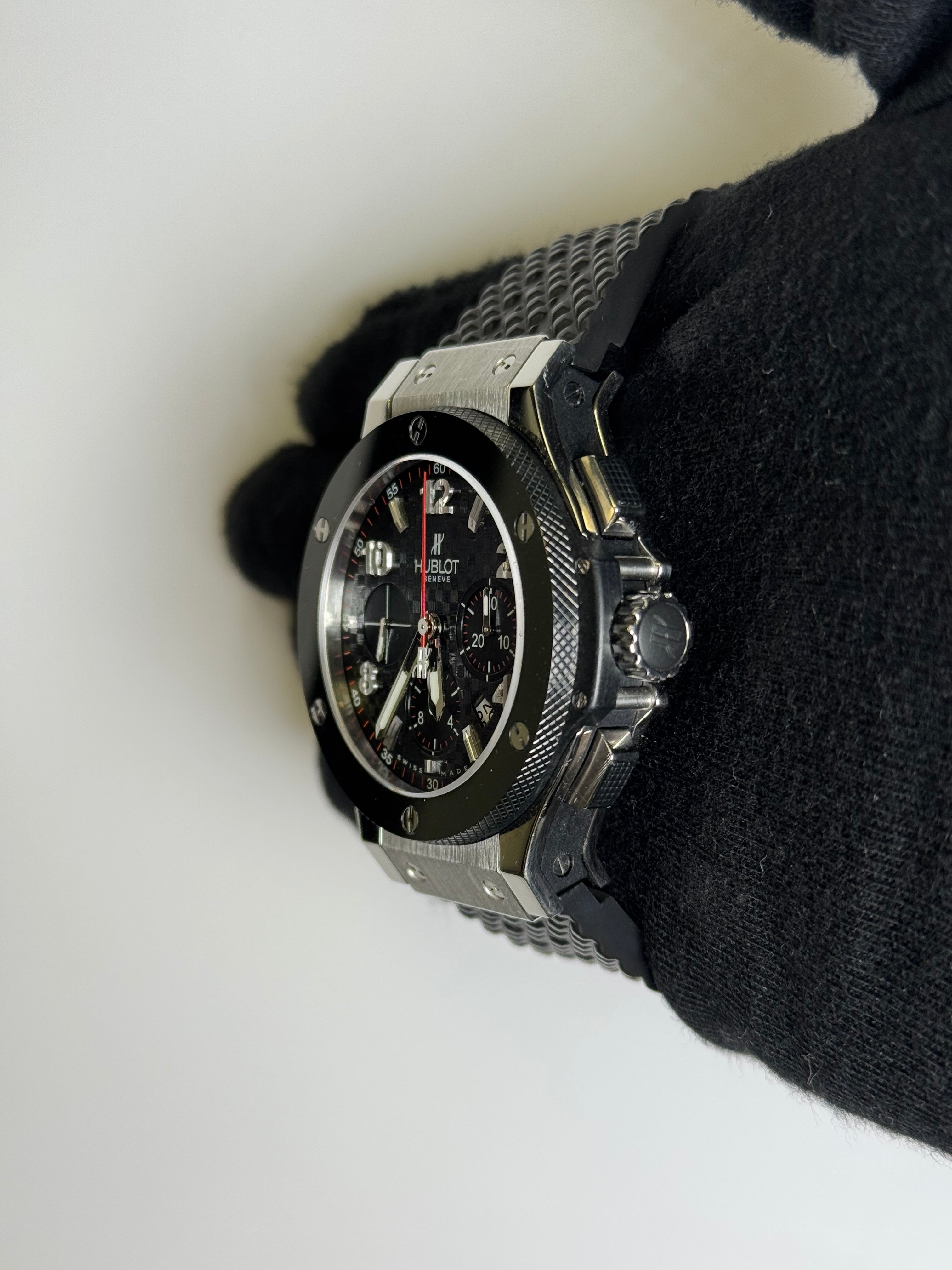 Hublot Big Bang 44mm Black Dial Watch Ref# 301.SB.131.RX - Happy Jewelers Fine Jewelry Lifetime Warranty