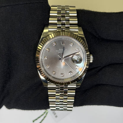 Rolex Datejust 41mm Rhodium Dial Watch Ref# 126334 - Happy Jewelers Fine Jewelry Lifetime Warranty