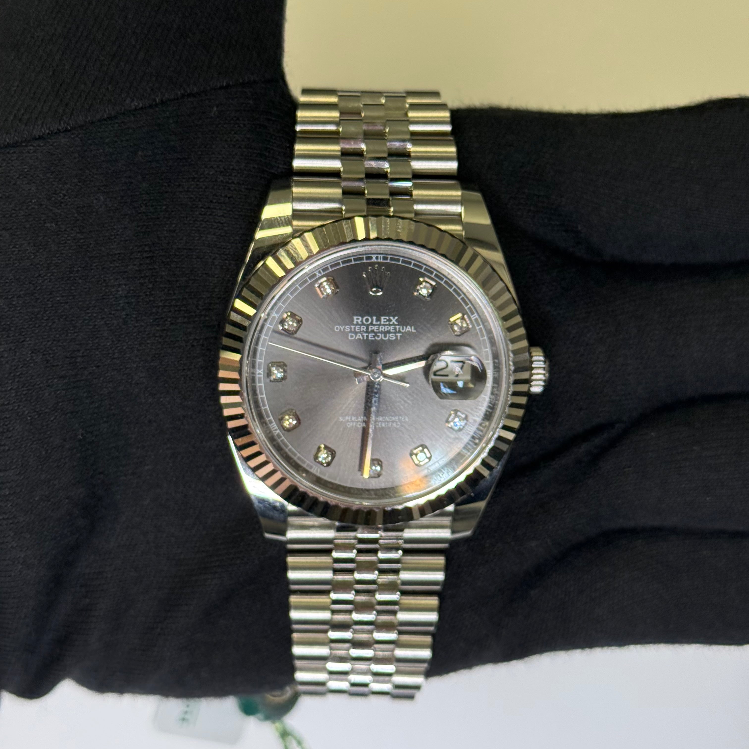 Rolex Datejust 41mm Rhodium Dial Watch Ref# 126334 - Happy Jewelers Fine Jewelry Lifetime Warranty