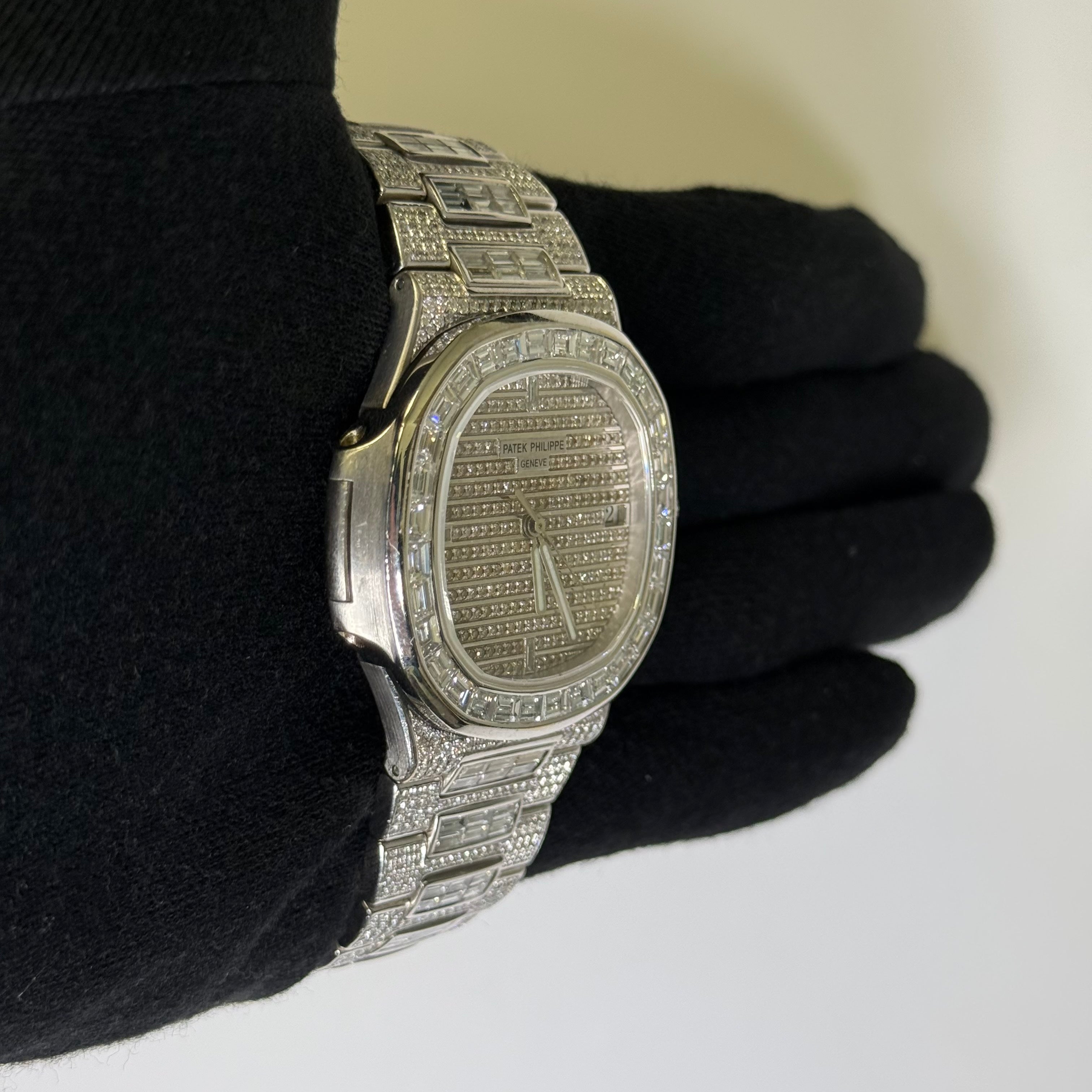 Patek Philippe Nautilus 40mm Pave Dial Watch Ref# 5711 - Happy Jewelers Fine Jewelry Lifetime Warranty