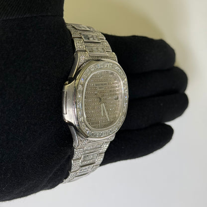 Patek Philippe Nautilus 40mm Pave Dial Watch Ref# 5711 - Happy Jewelers Fine Jewelry Lifetime Warranty