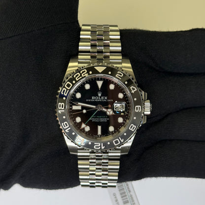 Rolex GMT-Master II 40mm Black Dial Ref# 126710GRNR - Happy Jewelers Fine Jewelry Lifetime Warranty