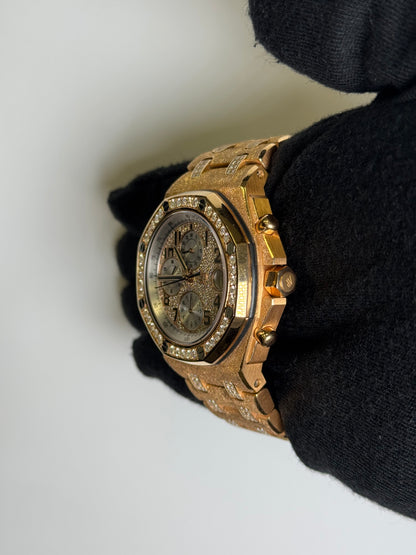 Audemars Piguet Royal Oak 42mm Diamond Dial Watch - Happy Jewelers Fine Jewelry Lifetime Warranty
