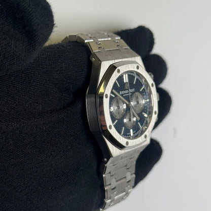 Audemars Piguet Royal Oak 41mm Blue Dial Watch Ref# 26331ST.OO.1220ST.01 - Happy Jewelers Fine Jewelry Lifetime Warranty