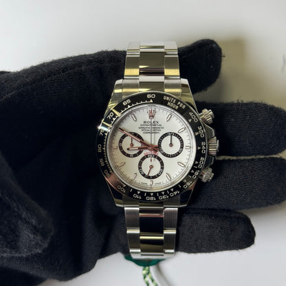 Rolex Daytona 40mm White Dial Watch Ref# 126500LN - Happy Jewelers Fine Jewelry Lifetime Warranty