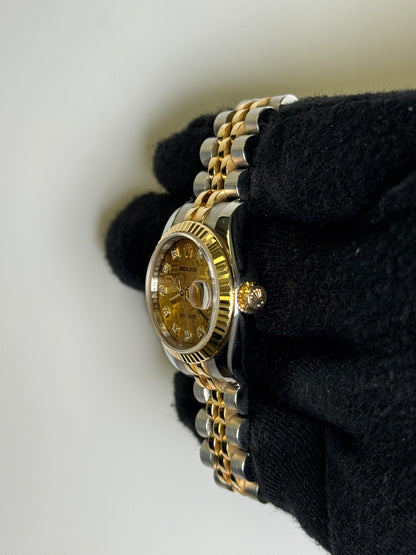 Rolex Datejust 26mm Champagne Dial Watch Ref# 179173 - Happy Jewelers Fine Jewelry Lifetime Warranty