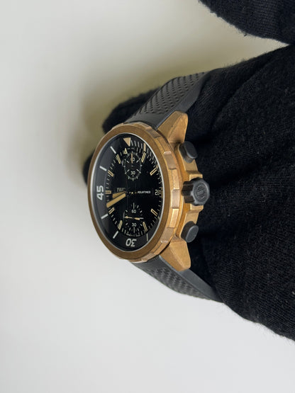 IWC Aquatimer 43mm Black Chronograph Dial Watch Ref# IW379503 - Happy Jewelers Fine Jewelry Lifetime Warranty