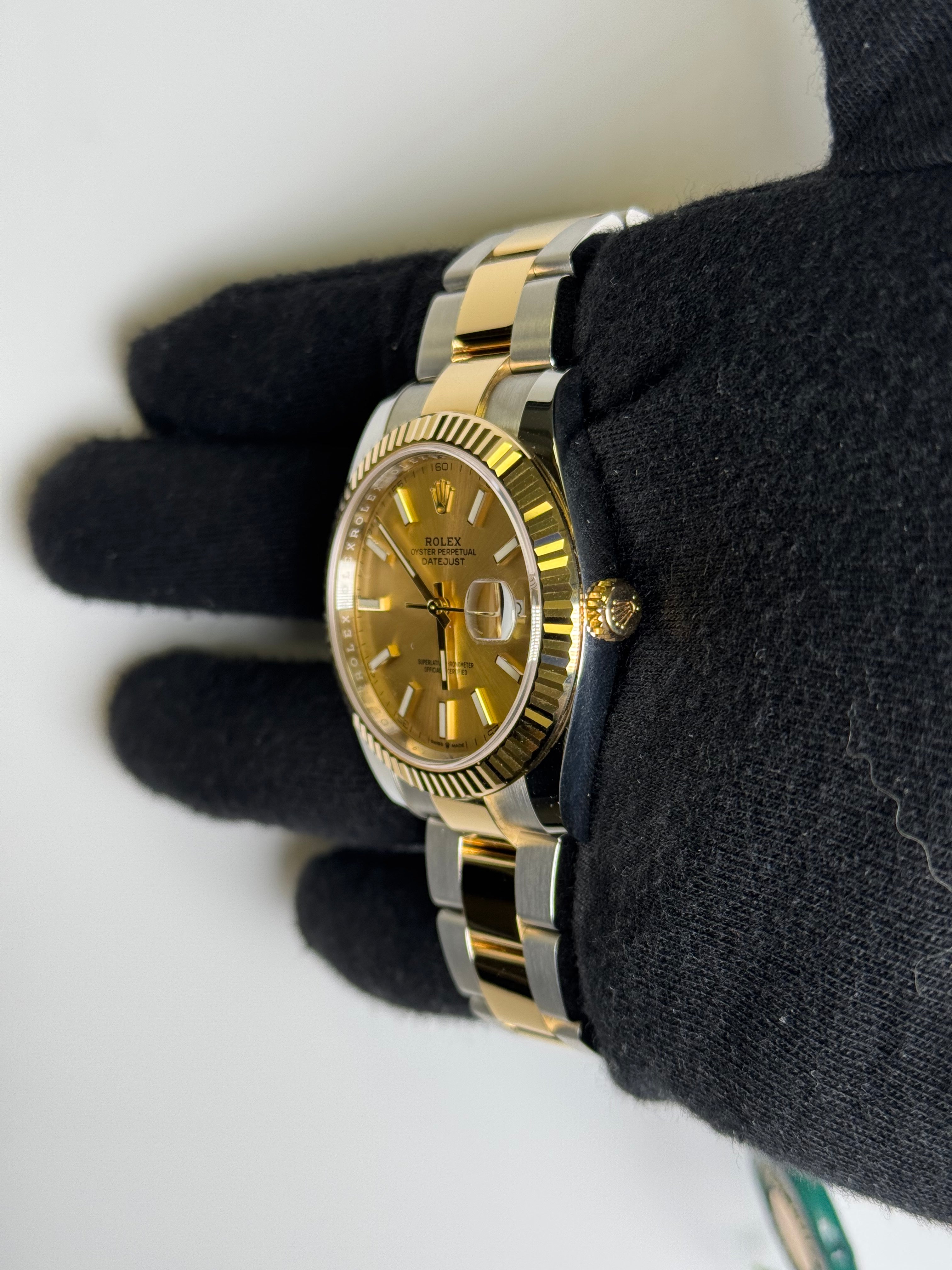 Rolex Datejust 41mm Champagne Dial Watch Ref# 126333 - Happy Jewelers Fine Jewelry Lifetime Warranty