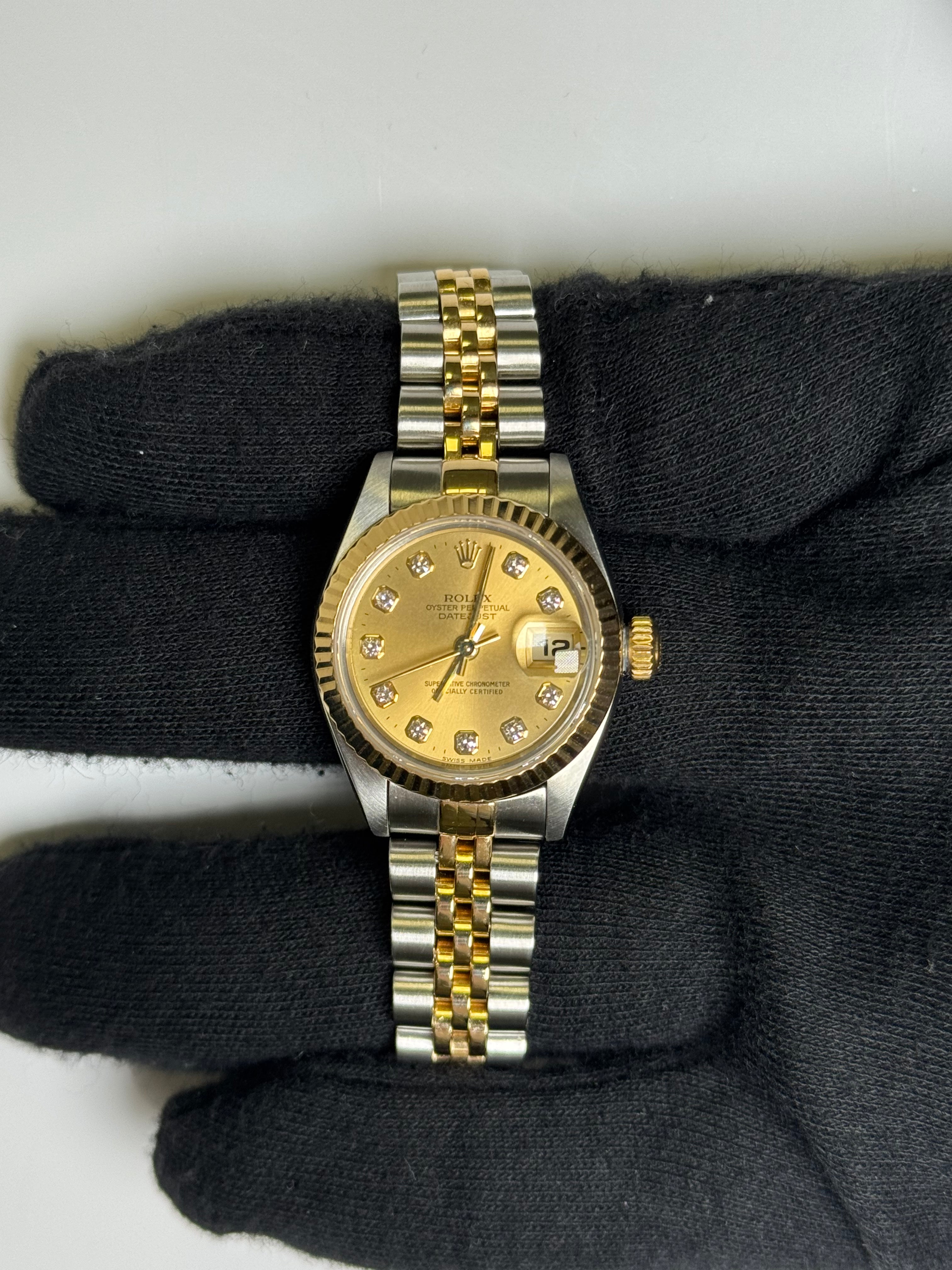 Rolex Datejust 26mm Champagne Dial Watch Ref# 79173 - Happy Jewelers Fine Jewelry Lifetime Warranty