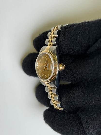 Rolex Datejust 26mm Champagne Dial Watch Ref# 79173 - Happy Jewelers Fine Jewelry Lifetime Warranty