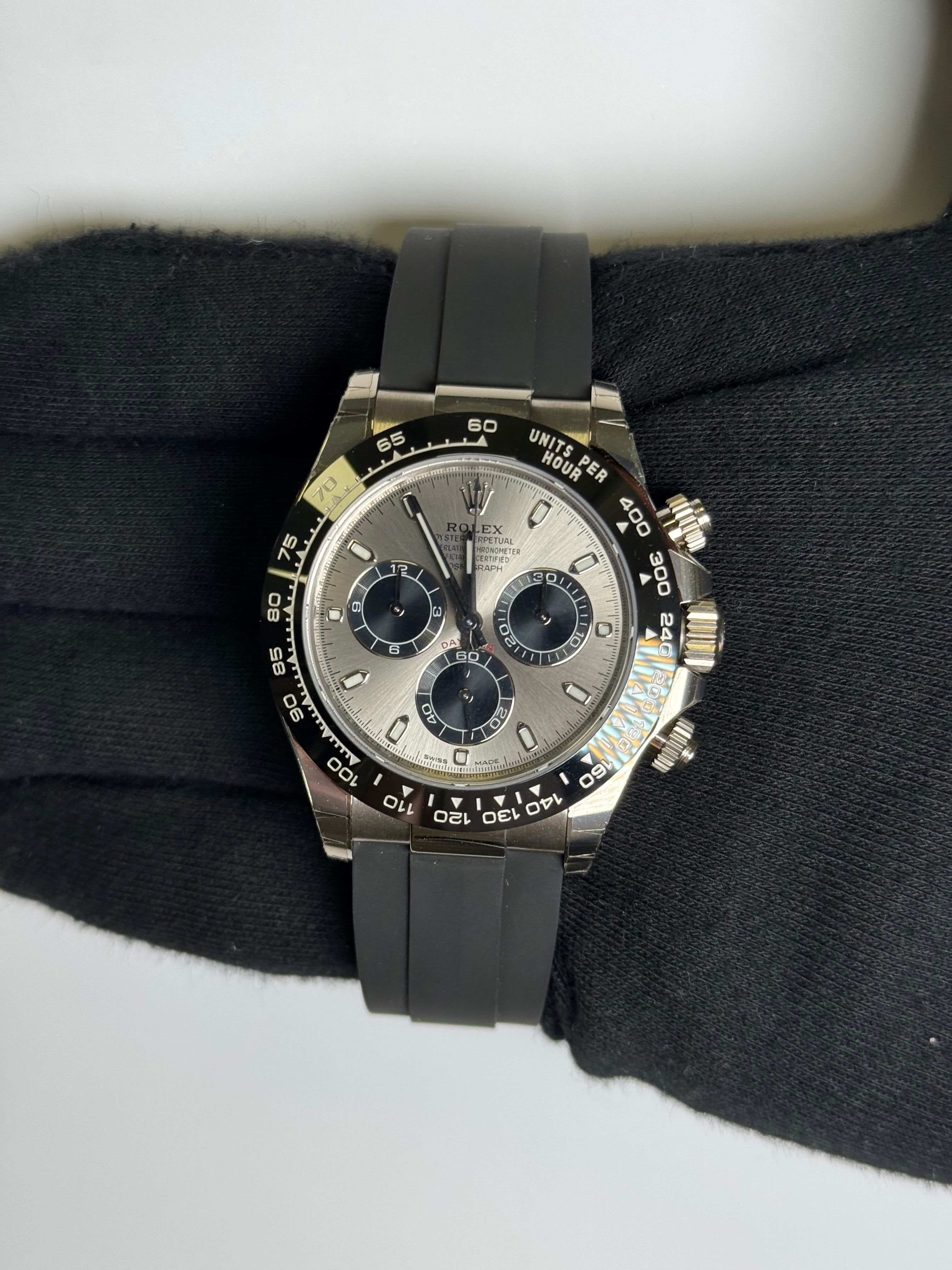 Rolex Daytona 40mm Silver Dial Watch Ref# 116519LN - Happy Jewelers Fine Jewelry Lifetime Warranty