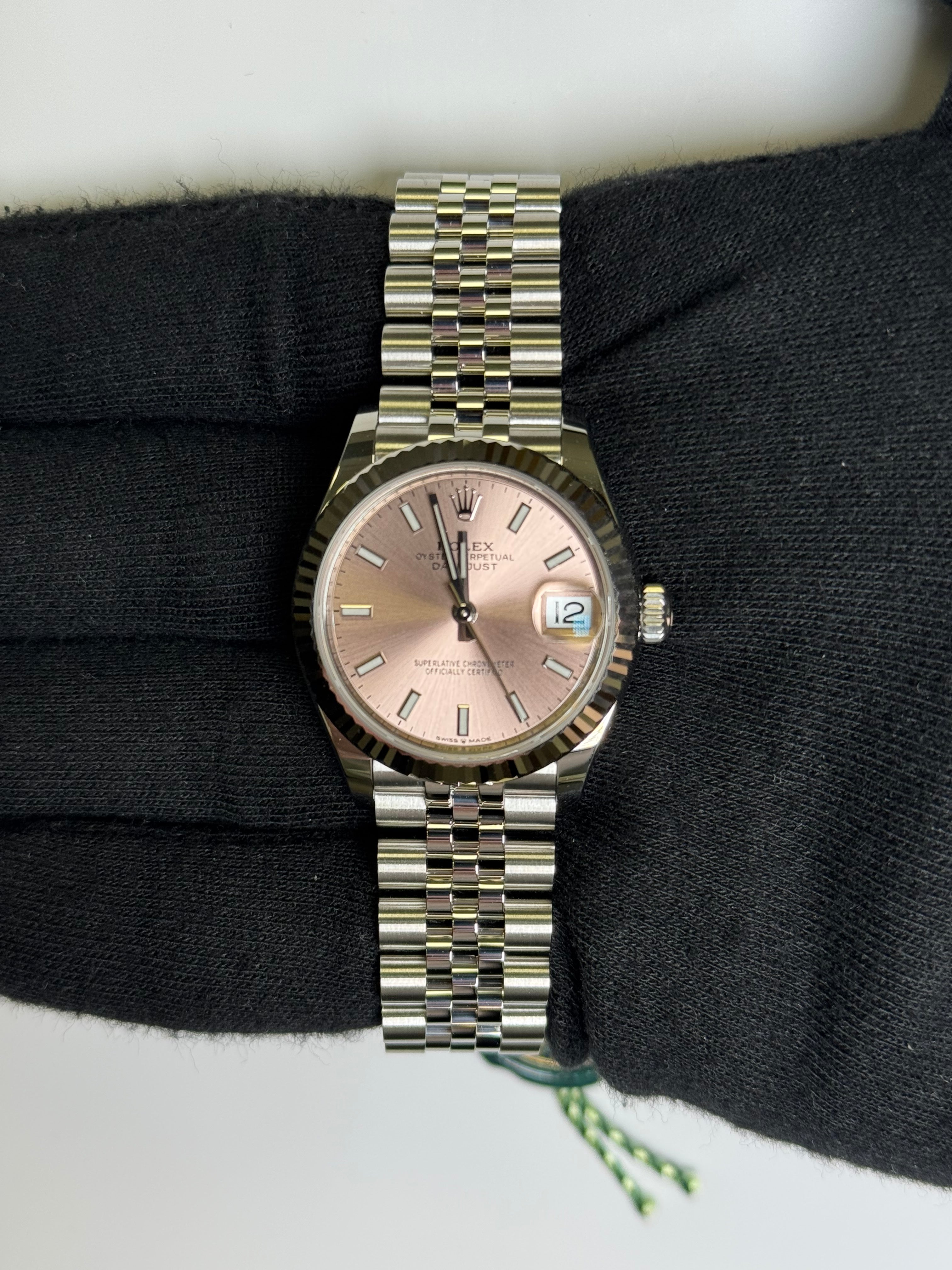 Rolex Datejust 31mm Pink Dial Watch Ref# 278274 - Happy Jewelers Fine Jewelry Lifetime Warranty
