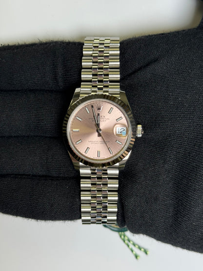 Rolex Datejust 31mm Pink Dial Watch Ref# 278274 - Happy Jewelers Fine Jewelry Lifetime Warranty