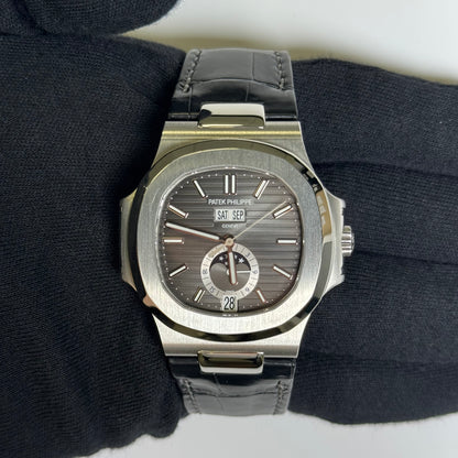 Patek Philippe Nautilus 40mm Grey Dial Watch Ref# 5726A-001 - Happy Jewelers Fine Jewelry Lifetime Warranty