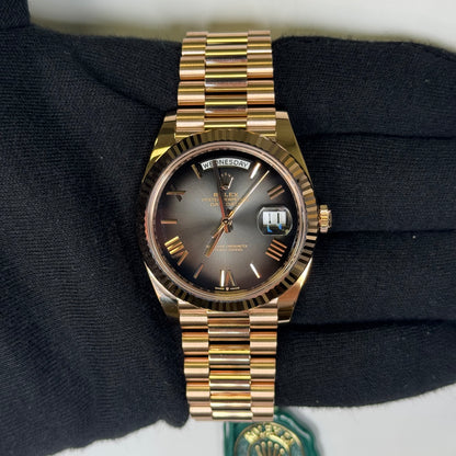 Rolex Day-Date 40mm Grey Dial Watch Ref# 228235 - Happy Jewelers Fine Jewelry Lifetime Warranty