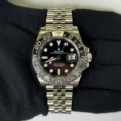 Rolex GMT-Master II 40mm Black Dial Ref# 126710GRNR - Happy Jewelers Fine Jewelry Lifetime Warranty